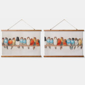  vogelbaard hangend wandkleed (Dubbel)