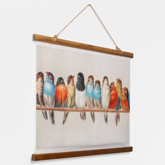  vogelbaard hangend wandkleed (Gebogen)