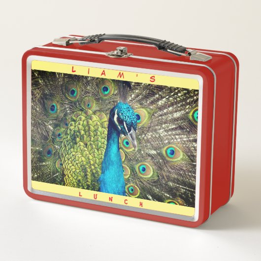Vogelbal (persoonlijke naam) Metaal Lunch Metal (Voorkant)