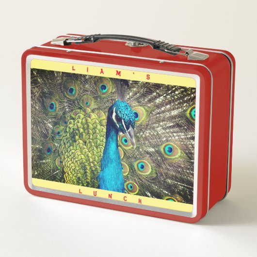 Vogelbal (persoonlijke naam) Metaal Lunch Metal (Achterkant)