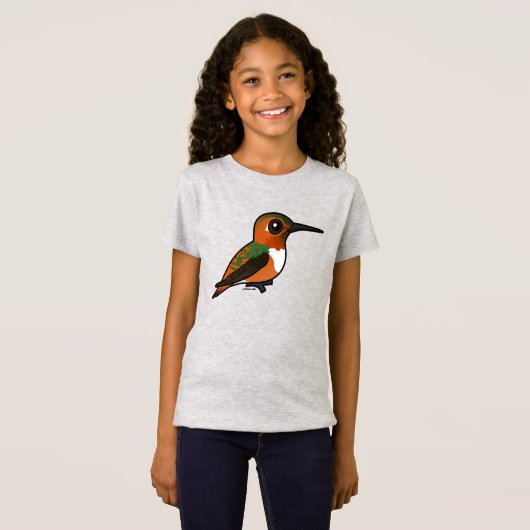 Vogelbare Allen's kolibrie T-shirt (Voorkant volledig)