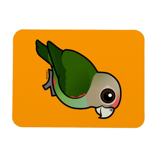 vogelbare kaapse papegaai magneet (Horizontaal)