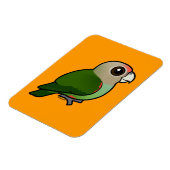 vogelbare kaapse papegaai magneet (Linkerzijde)