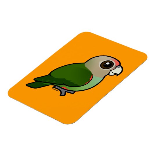 vogelbare kaapse papegaai magneet (Linkerzijde)