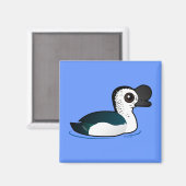 vogelbare knobbeleend magneet (Voorkant / Achterkant)