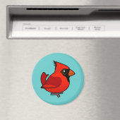 vogelbare noordelijke kardinaal magneet (Insitu (Vaatwasser))