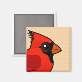 vogelbare noordelijke kardinaal magneet (Voorkant / Achterkant)