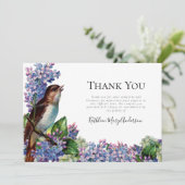vogelbegrafenis bedankkaart (Staand voorkant)