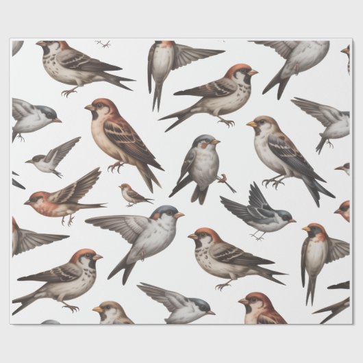 VOGELBEHANG CADEAUPAPIER (Vlak)