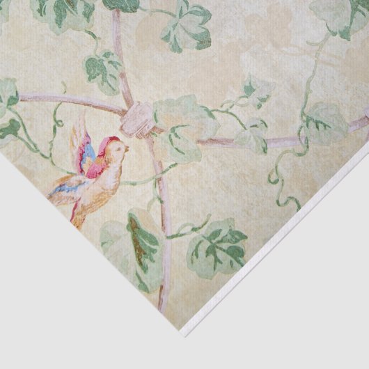 vogelbehangsel en Ivy Wallpaper Tissuepapier (Detail)