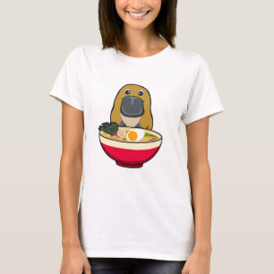 Vogelbekdier en Ramen T-shirt