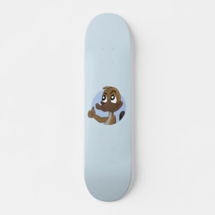 Vogelbekdier geeft duimen omhoog cartoon persoonlijk skateboard