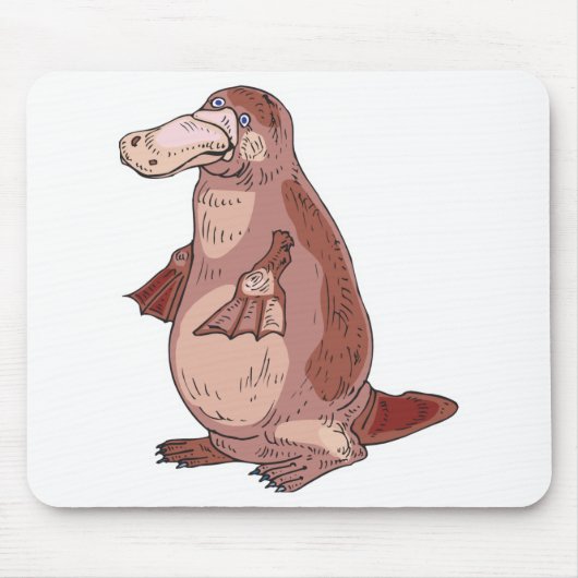vogelbekdier muismat (Voorkant)