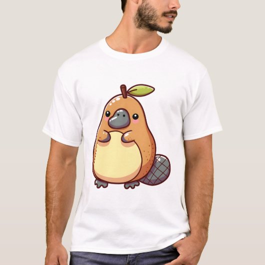 Vogelbekdier peer t-shirt (Voorkant)