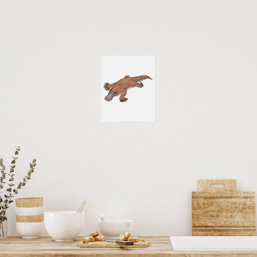 vogelbekdier poster (Keuken)