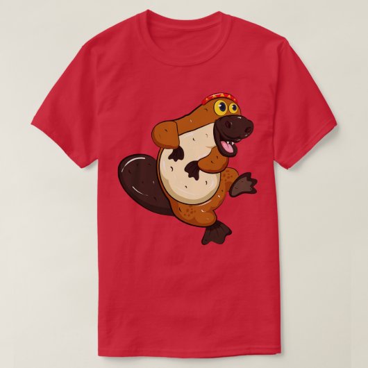 Vogelbekdier T-shirt (Design voorkant)
