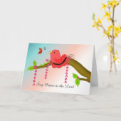 Vogelbemoediging Kaart (Gele Bloem)