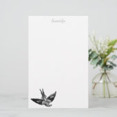 Vogelbenodigdheden op maat briefpapier (Staand voorkant)