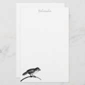 Vogelbenodigdheden op maat briefpapier (Voorkant / Achterkant)