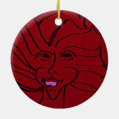 Vogelbeschermer keramisch ornament (Achterkant)