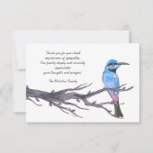 Vogelbezoek. - Bereavement Bedankt voor je notieca (Voorkant)