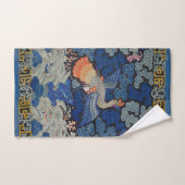 Vogelblauw Chinees borduurwerk  Bad Handdoek (Handdoek)