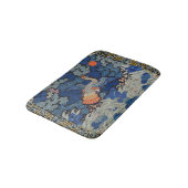 Vogelblauw Chinees borduurwerk  Badmat (Gekanteld)