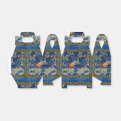 Vogelblauw Chinees borduurwerk  Bedankdoosjes (Uitgevouwen)