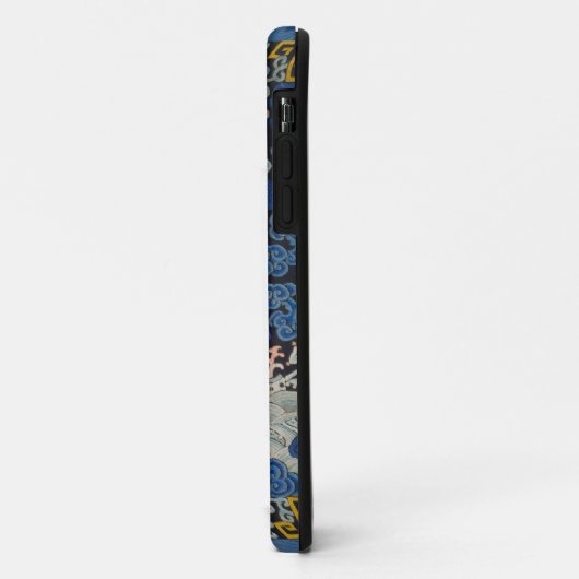 Vogelblauw Chinees borduurwerk  Case-Mate iPhone Case (Achterkant/links)