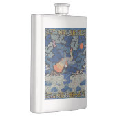 Vogelblauw Chinees borduurwerk  Flacon (Rechts)