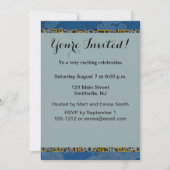 Vogelblauw Chinees borduurwerk  Kaart (Voorkant)