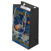 Vogelblauw Chinees borduurwerk Klein Cadeauzakje (Achterkant Gekanteld)