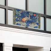 Vogelblauw Chinees borduurwerk  Spandoek (Buitenkant Gebouw)