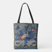 Vogelblauw Chinees borduurwerk  Tote Bag (Achterkant)