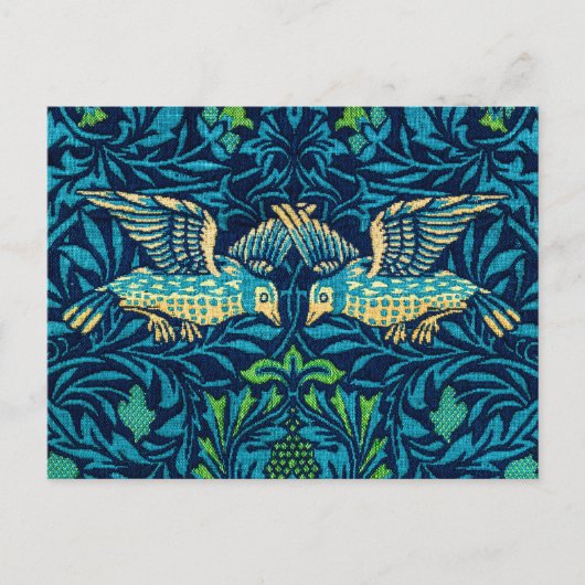 Vogelblauw door William Morris Briefkaart (Voorkant)