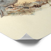 vogelblauw gespikkelde print (Hoek)