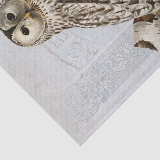 vogelblauwe ontkoppelingspagina Frans poststempel Tissuepapier (Detail)