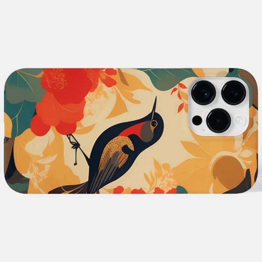 vogelbloemblaadjes Case-Mate iPhone case (Achterkant (horizontaal))