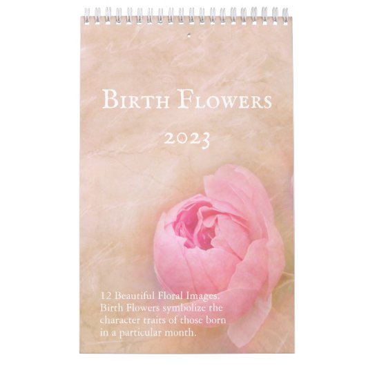 vogelbloemen 12 maanden kalender (Hoes)