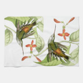  vogelbloemen bloemen keukenhanddoek (Horizontaal)