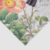  vogelbloemen Butterflies Music, ontkoppeling Tissuepapier (Detail)