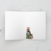  vogelbloemen Frans bedankkaartje Bedankkaart (Binnen)