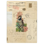 vogelbloemen, Frans Briefkaart Klembord (Achterkant)