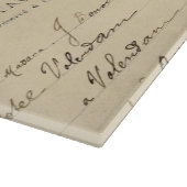 vogelbloemen Franse Briefkaarten Snijplank (Hoek)