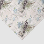 vogelbloemen Italiaans Briefkaart Weefselpapier Tissuepapier (Detail)