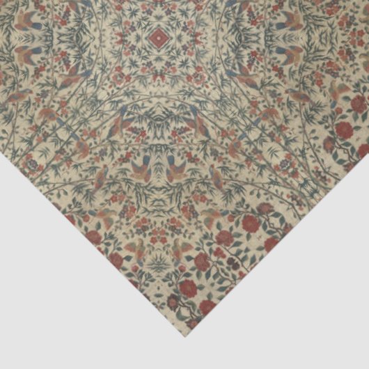  vogelbloemen tissuepapier (Detail)