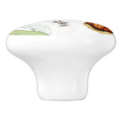 Vogelbloemen Wilde dieren Meul/Knop Keramische Knop (Zijkant)