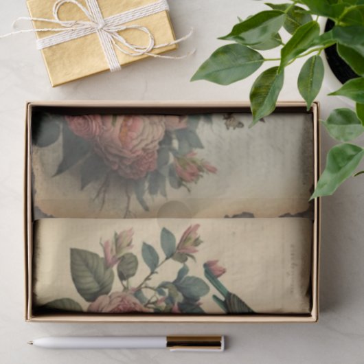  vogelbloemenbloem tissuepapier (Geschenk)