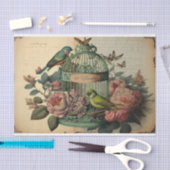 vogelbloemenbloem tissuepapier (Craft)