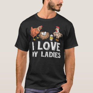 Vogelboer Hen Haan Boerderij Dierkip T-shirt